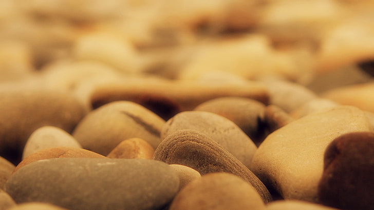 depth of field, stones, food and drink, large group of objects, HD wallpaper