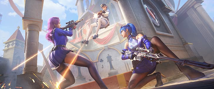 HD wallpaper: CrossFire, video game girls, weapon, fighting, Barrett ...
