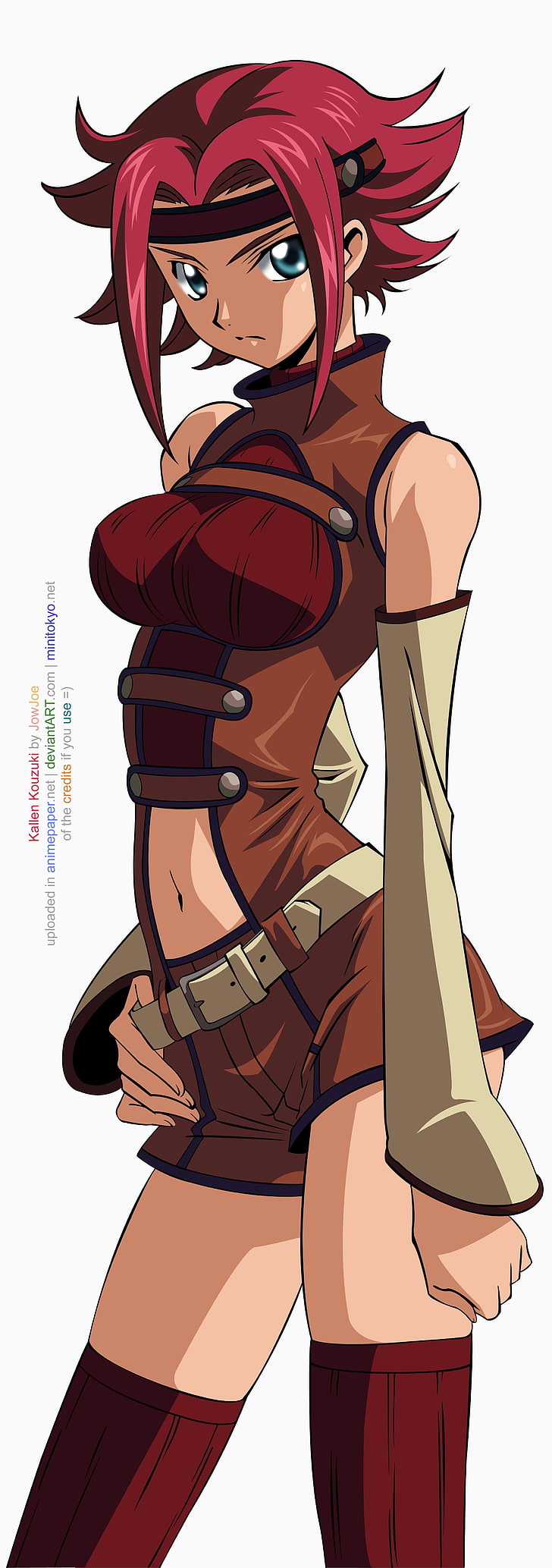 red haired female anime illustration, Code Geass, redhead, Kallen Stadtfeld, HD wallpaper
