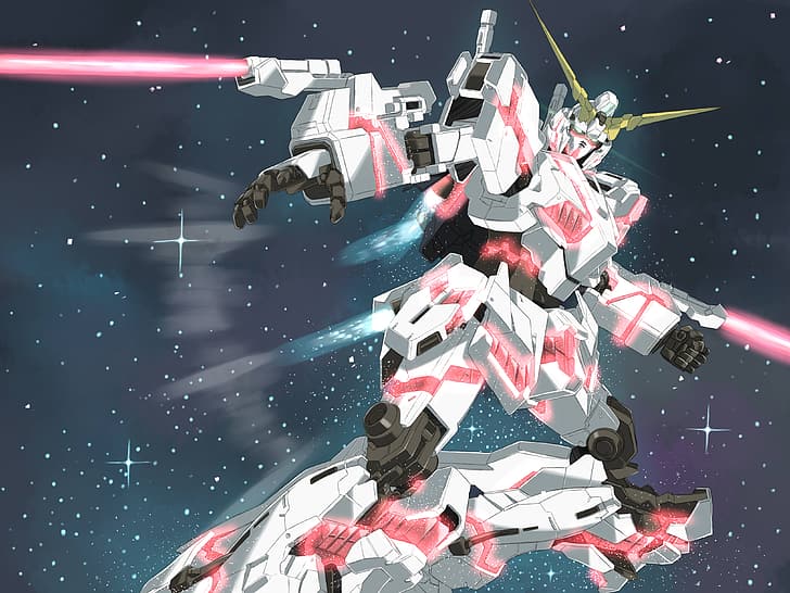 anime, mech, Gundam, Super Robot Wars, RX-0 Unicorn Gundam, HD wallpaper