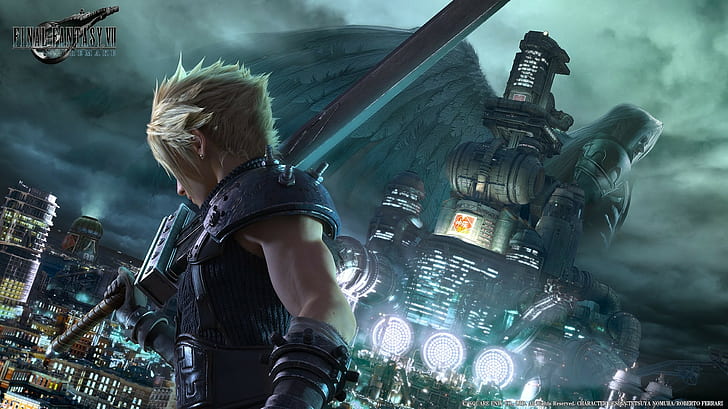 Cloud Strife, Final Fantasy VII, Midgar, Sephiroth, Shinra, HD wallpaper