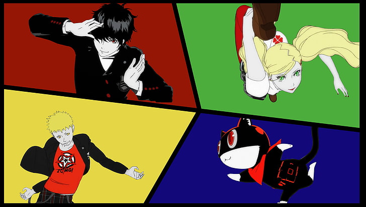 assorted anime illustrations, Persona 5, Persona series, people, HD wallpaper
