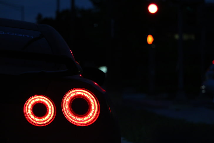 night, Nissan GTR, Super Car