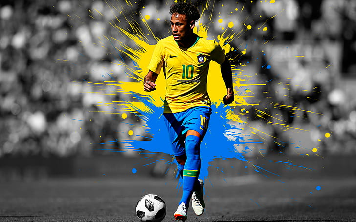 Soccer, Neymar, Brazilian, HD wallpaper