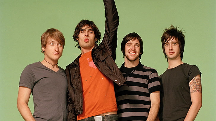 The All-American Rejects, tattoo, haircut, clothes, smile, people, HD wallpaper