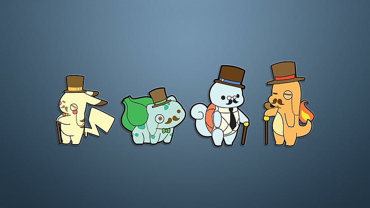 Gentleman Pokemon, pokemon characters, funny, 1920x1080, bulbasaur