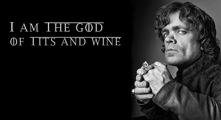 Game of Thrones character, quote, Tyrion Lannister, Peter Dinklage, HD wallpaper