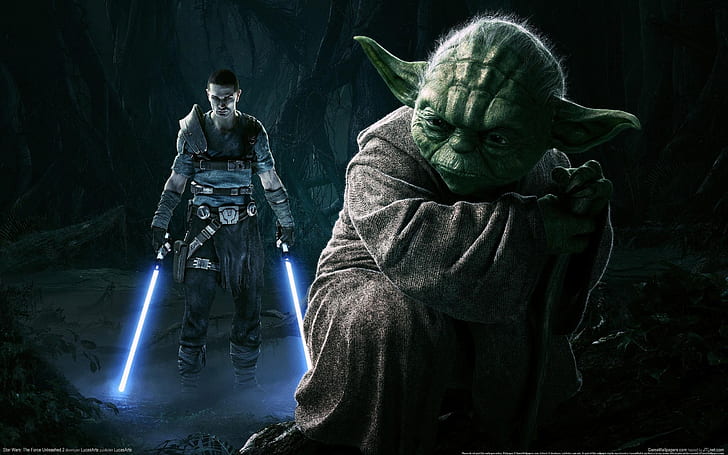 Star Wars The Force Unleashed Jedi Lightsaber Yoda HD, video games, HD wallpaper