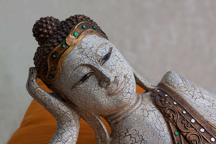 arm, arts crafts, buddha, fig, he woke up, head, india, lying