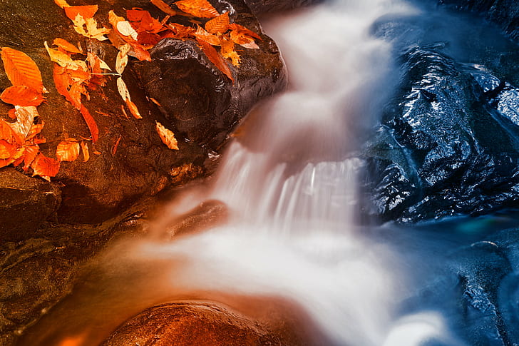 Stream, Fire & Ice, HDR, untitled, Fire and Ice, ice  glen, water, HD wallpaper