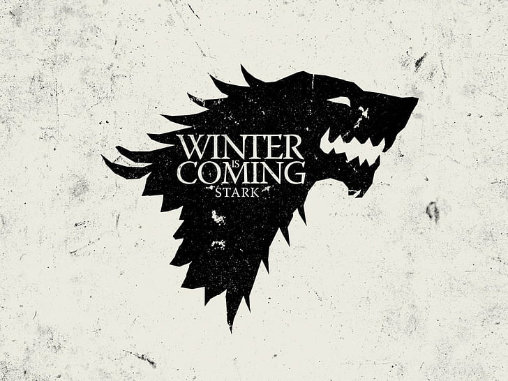 coming, crest, direwolf, game, house, stark, thrones, white, HD wallpaper