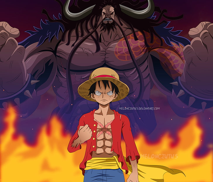 HD wallpaper: Anime, One Piece, Kaido (One Piece), Monkey D. Luffy |  Wallpaper Flare
