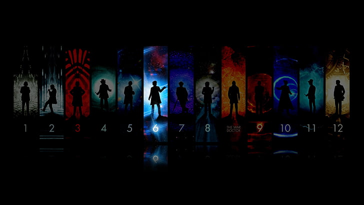 Doctor Who, group of people, real people, illuminated, night, HD wallpaper