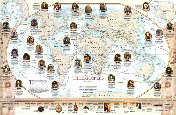 The Explorers chart, map, backgrounds, full frame, no people, HD wallpaper