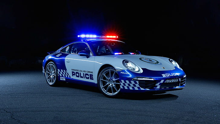 2014, 911, car, carrera, german, nsw, police, porsche, HD wallpaper