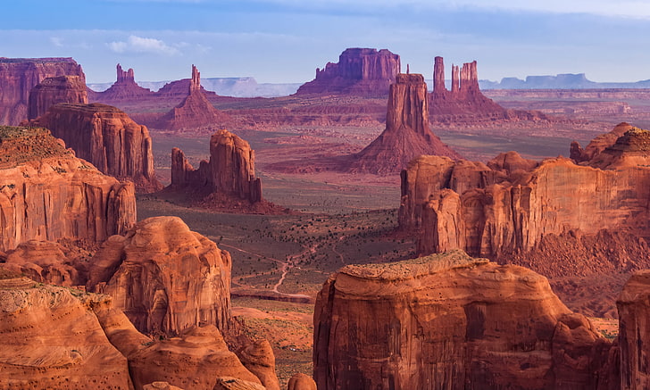 Monument Valley, Utah, Sandstone Buttes, 4K, HD wallpaper