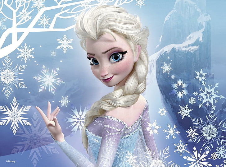 HD wallpaper: Frozen (2013), poster, elsa, iarna, winter, fantasy, girl,  snowflakes | Wallpaper Flare