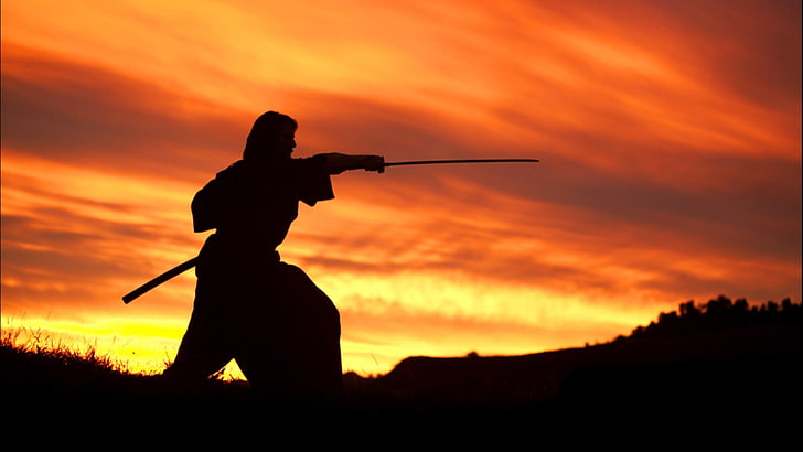 swordsman shadow, drama, adventure, the last samurai, Tom cruise, HD wallpaper
