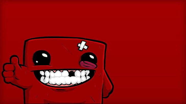 Super Meat Boy Video Games Red 1080p 2k 4k 5k Hd Wallpapers Images, Photos, Reviews