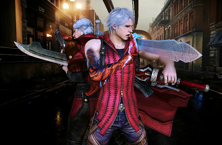 Hd Wallpaper Devil May Cry Devil May Cry 4 Dante Devil May Cry Nero Devil May Cry Wallpaper Flare