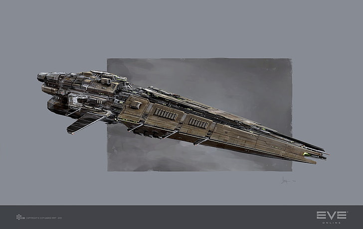 gray spaceship toy, EVE Online, video games, studio shot, single object, HD wallpaper