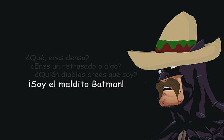 Spanish, Batman, batman meme, HD wallpaper