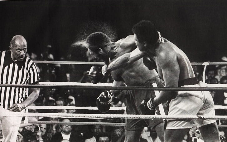 Sport, Boxing, blow, Muhammad Ali, the fight, HD wallpaper