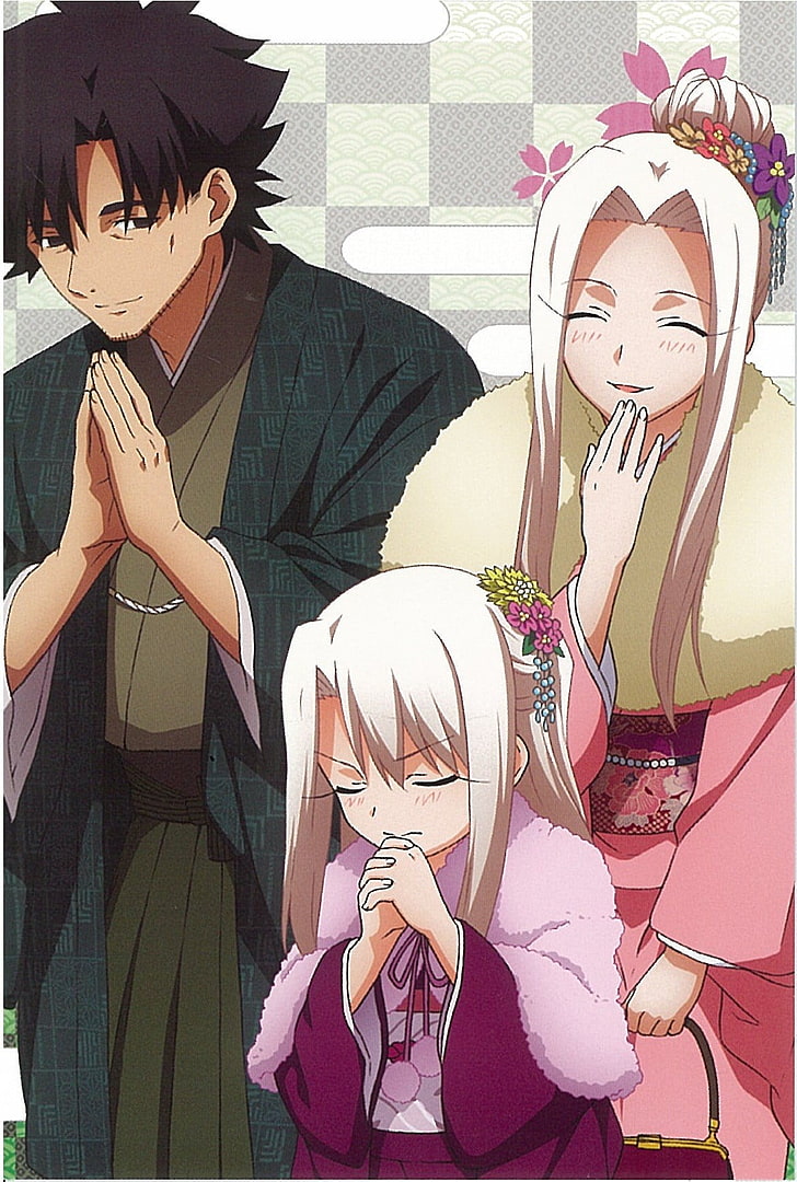 three person anime characters illustration, Fate Series, Fate/Zero, HD wallpaper