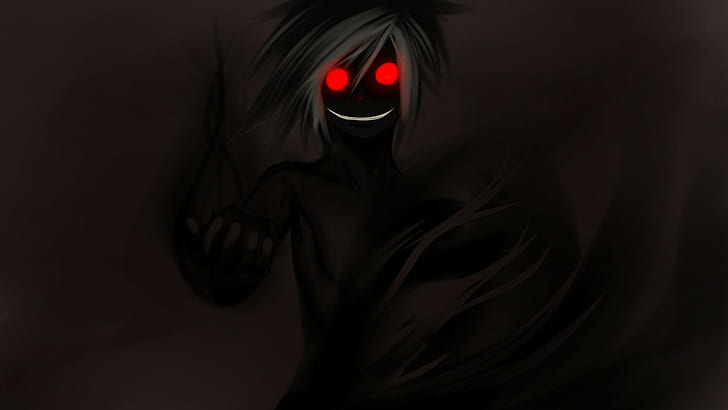 HD wallpaper: anime boys, demon, dark, red eyes | Wallpaper Flare