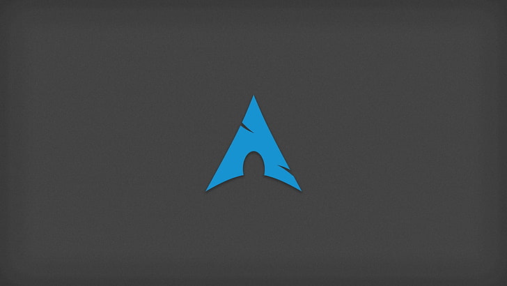 blue pyramid illustration, triangle, Arch Linux, no people, copy space