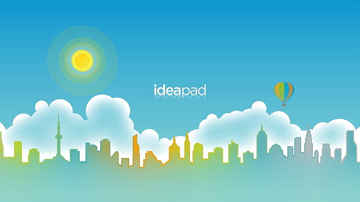 Lenovo, ideapad, sky, cloud - sky, nature, connection, business HD wallpaper