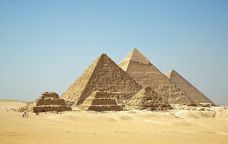 Great Pyramid of Giza, Egypt, architecture, the past, ancient, HD wallpaper
