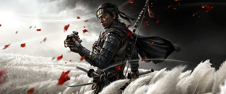 HD wallpaper: video games, digital art, video game art, katana, samurai,  Ronin