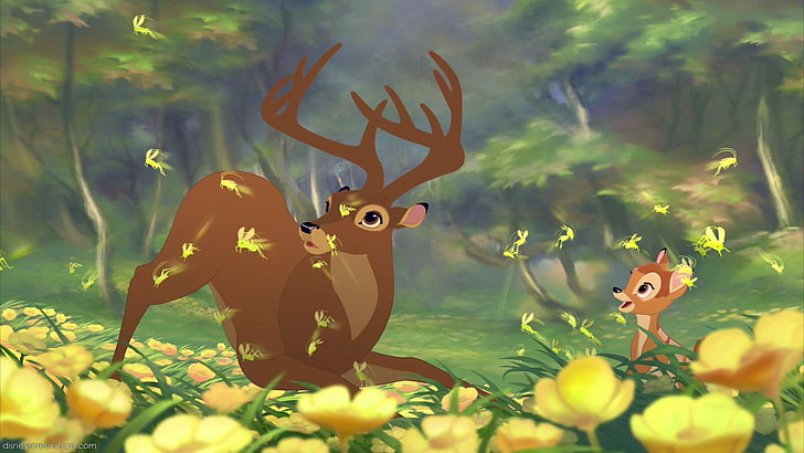 HD wallpaper: bambi, cartoon, cute, deer | Wallpaper Flare