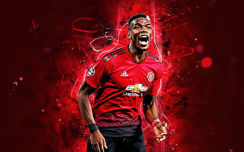 HD wallpaper: 4K, Paul Pogba, Manchester United, soccer | Wallpaper Flare