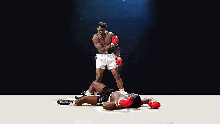 Mohammad Ali, light, anger, knockout, blow, the ring, legend, HD wallpaper