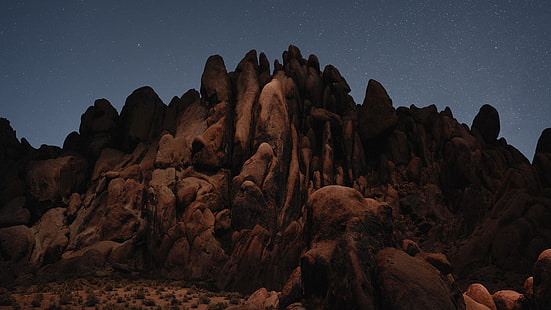 HD wallpaper: macOS Mojave Night, sand mountain, Computers, apple, desert,  sky | Wallpaper Flare