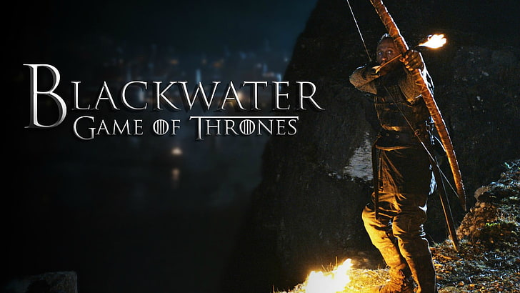 Blackwater Game of Thrones, fire - Natural Phenomenon, night, HD wallpaper