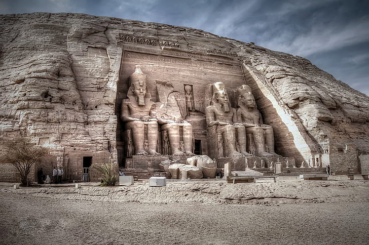 Abu Simbel, Nubia, Egypt, Asuan, HD wallpaper