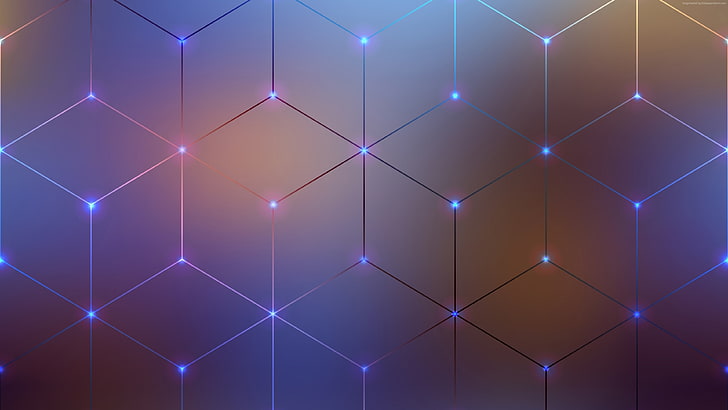lines, Spectrum Electromagnetic, 5k, android, 4k, violet, background, HD wallpaper