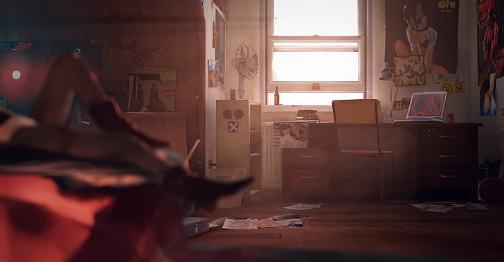 white and brown wooden cabinet, Life Is Strange, Max Caulfield