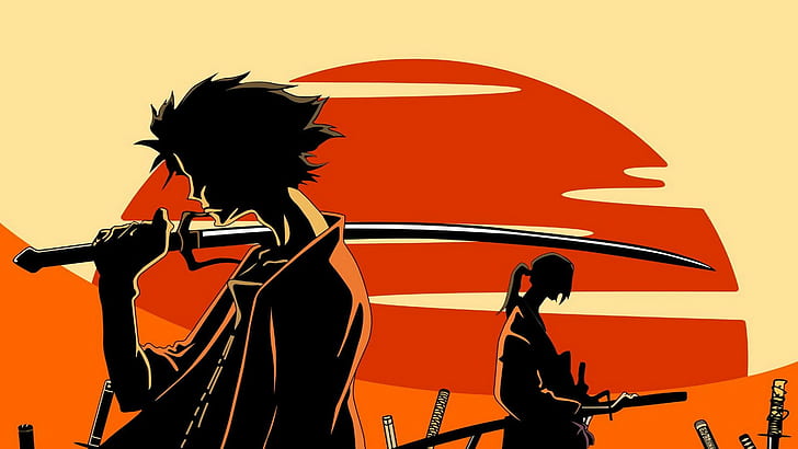 samurai, Samurai Champloo, anime, Jin (Samurai Champloo), Mugen, HD wallpaper