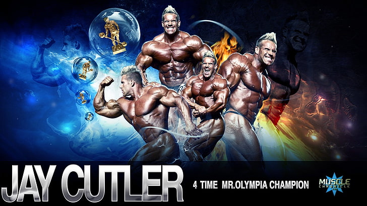 Jay Cutler poster, Sports, Bodybuilding, adult, men, muscular build, HD wallpaper