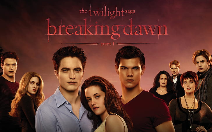 The Twilight Saga Breaking Dawn Part 1, poster, actors, film, HD wallpaper