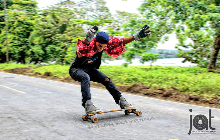skateboarding, skating, skates, longboard, Panama, Isla Colon, HD wallpaper