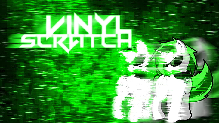 My Little Pony Vinyl Scratch Green HD, cartoon/comic, HD wallpaper