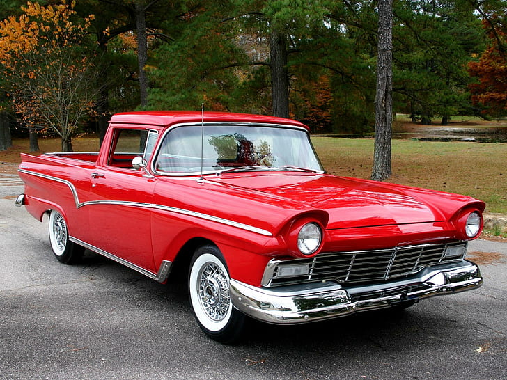 1957 Ford Ranchero, vintage, classic, antique, truck, cars