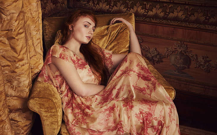 Sophie Turner 4K, one person, young adult, clothing, young women