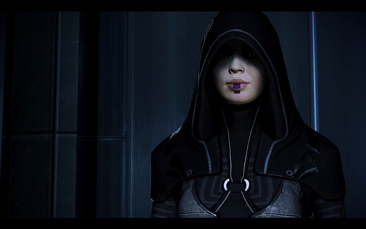 Mass Effect, Kasumi Goto, one person, front view, headshot