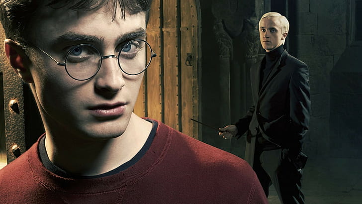 look, face, Harry Potter, Draco Malfoy